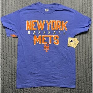 NWT 2016 Hands High New York Mets T Shirt Men's Size Medium Blue MKB Baseball